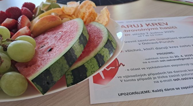 Daruj krev s dobrovolnými hasiči